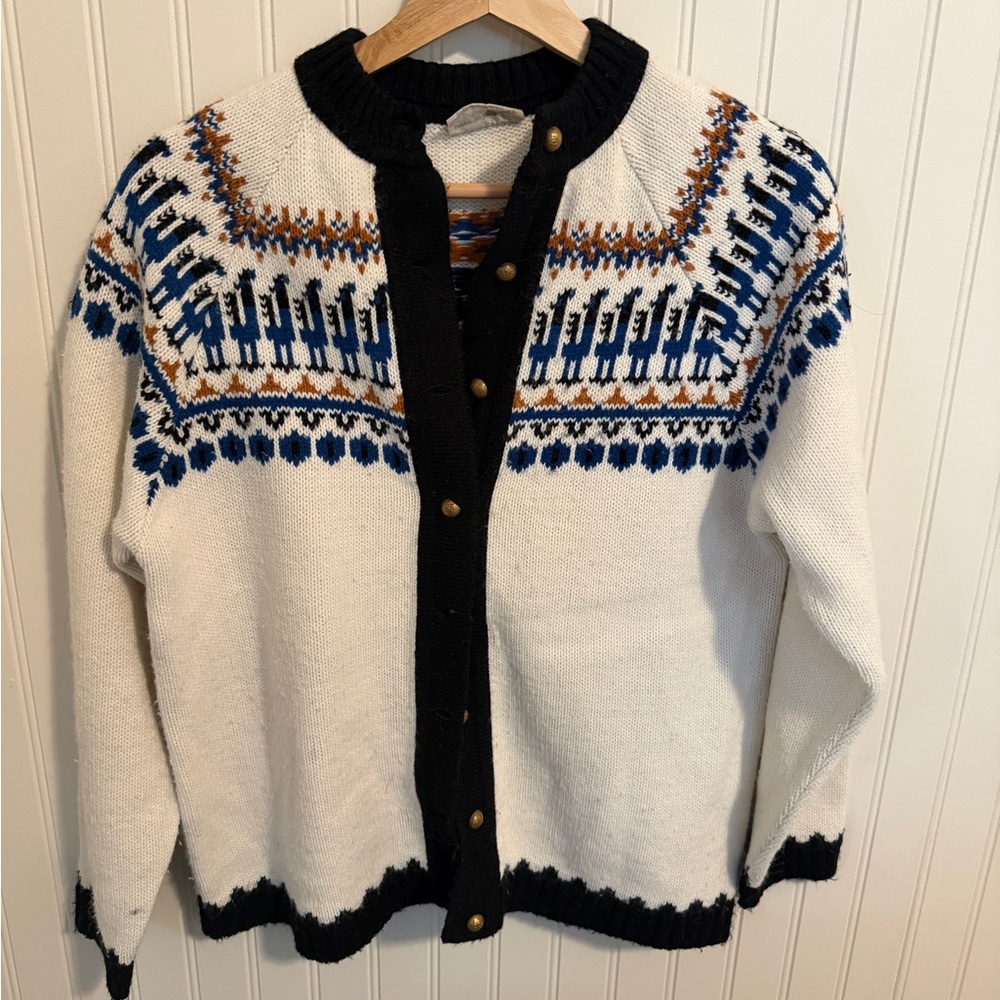 Vintage Danish Wool Cardigan | Nordic Knit | Made in Denmark